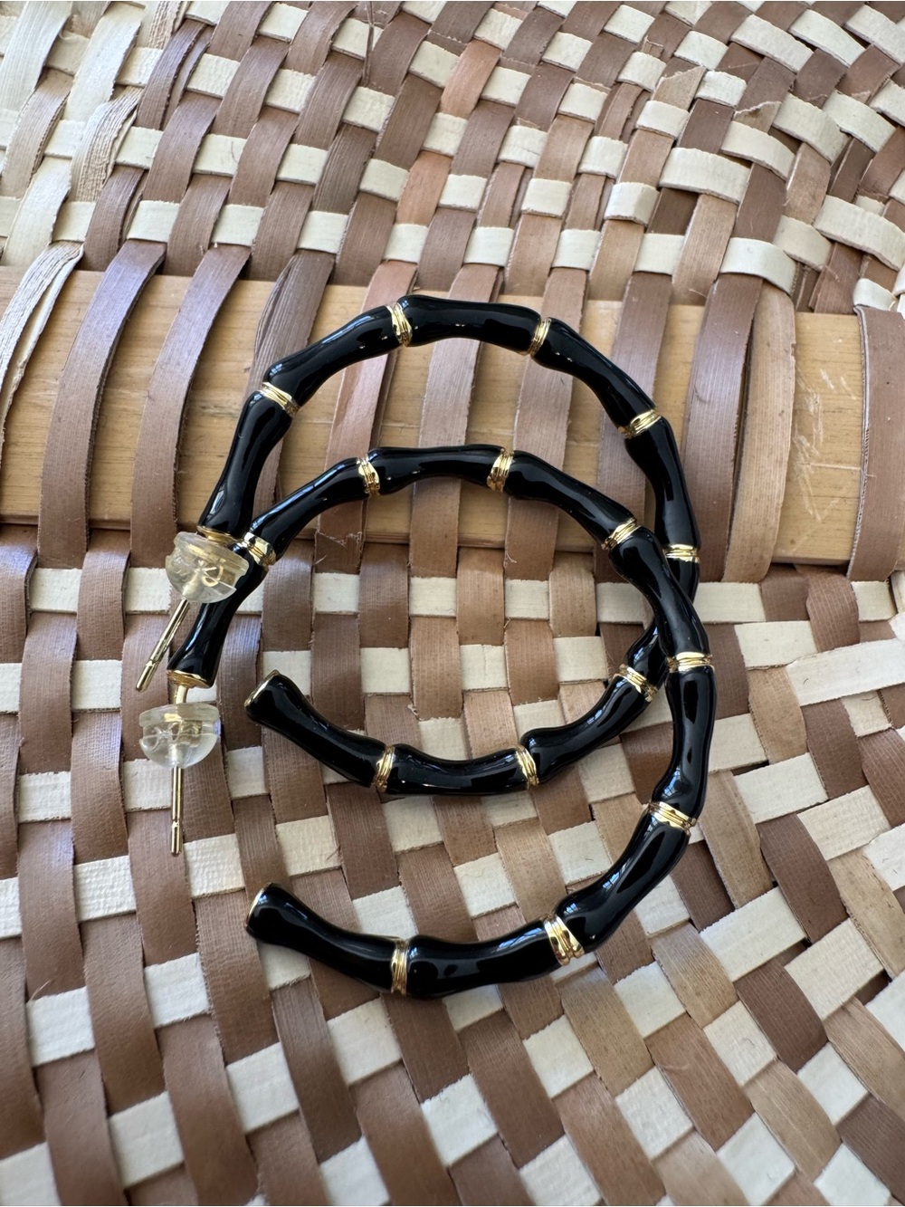 Enamel Hoop Earrings NWT in 3 colors